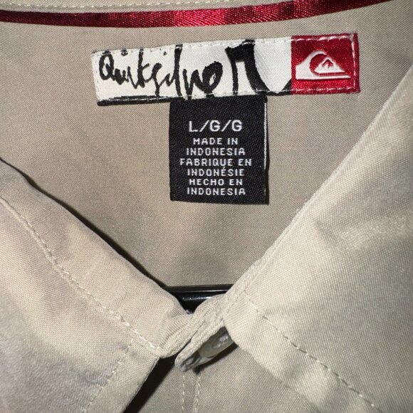 Authentic QuickSilver Button Up - Picture 1 of 5